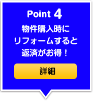 物件購入時にリフォームすると返済がお得！